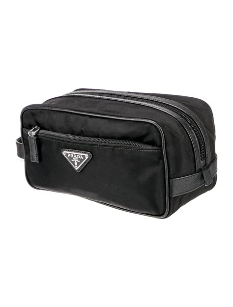 prada toiletry bag men|Prada tessuto nylon pouch.